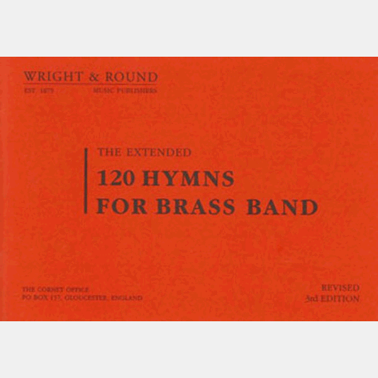 120 Hymns For Brass Band - A4 - Bb 1st Baritone (Treble Clef)
