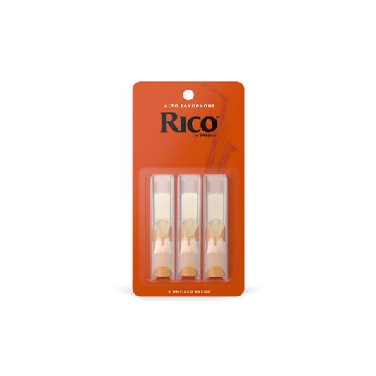 Rico by D'Addario Alto Sax Reeds, Strength 1.5, 3-pack