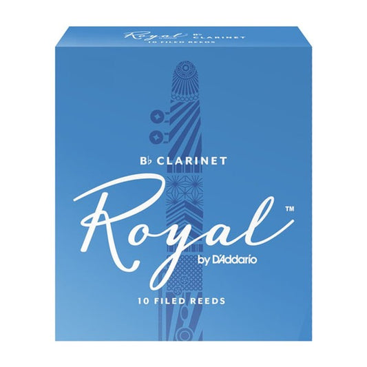 Rico Royal by D'Addario Bb Clarinet Reeds, Strength 2.5, 10-pack