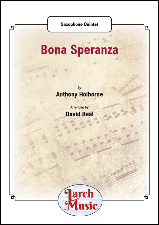 Bona Speranza - Saxophone Quintet - LM725