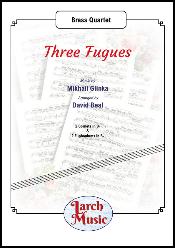 Three Fugues - Brass Quartet (2 Cornets & 2 Euphoniums) Full Score & Parts - LM876