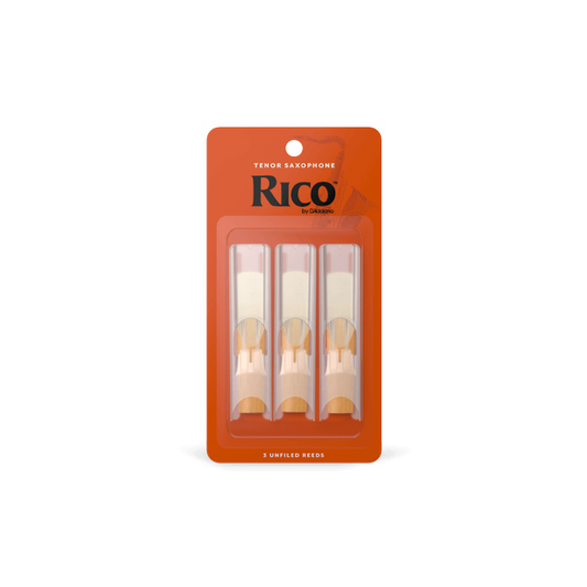 Rico by D'Addario Tenor Saxophone Reeds, Strength 3, 3-pack