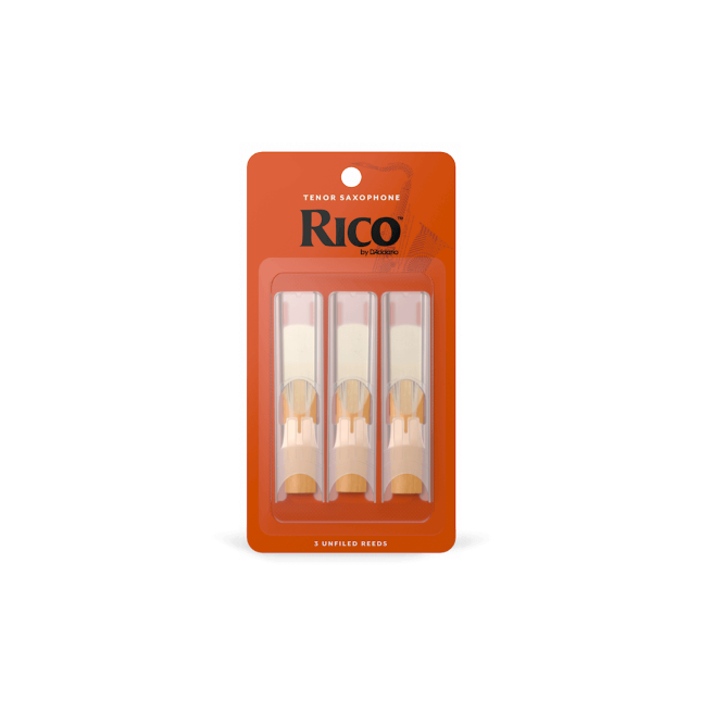 Rico by D'Addario Tenor Saxophone Reeds, Strength 2.5, 3-pack