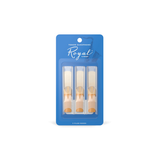 Rico Royal by D'Addario Tenor Saxophone Reeds, Strength 2.5, 3-pack