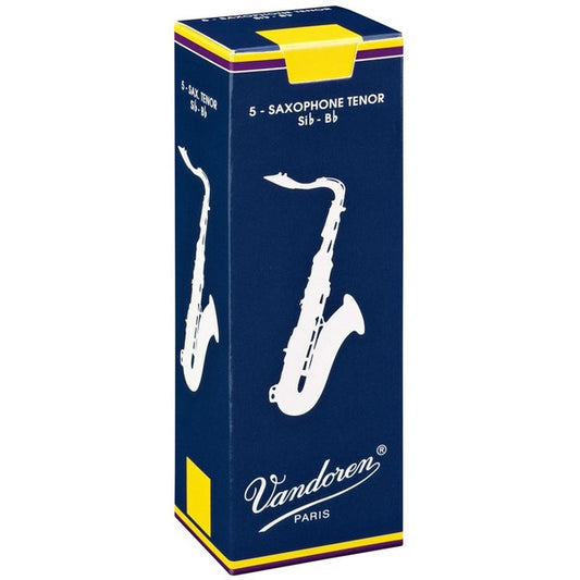 Vandoren Traditional Tenor Saxophone, Pack of 5 - Strength 1.5