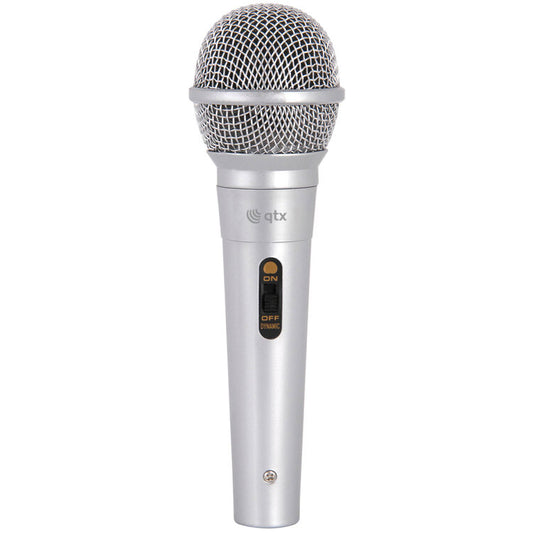QTX Dynamic Microphone - Silver