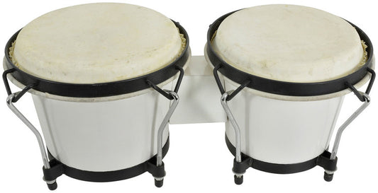 Chord - Bongos 6.5" + 7.5" with Carry Bag - White