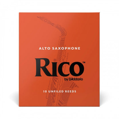 Rico by D'Addario Alto Sax Reeds, Strength 2.5, 10-pack