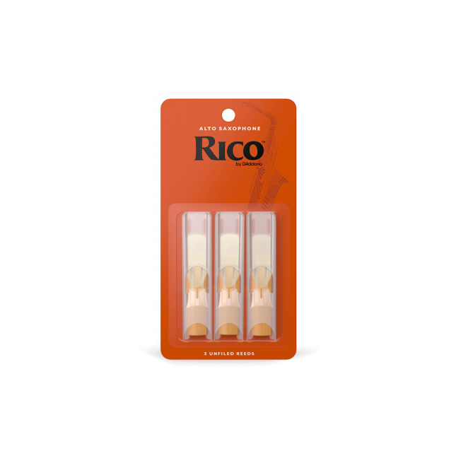 Rico by D'Addario Alto Sax Reeds, Strength 3, 3-pack