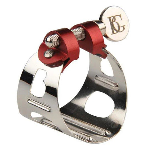 BG Bb Clarinet / Alto Saxophone Ligature - LD Duo Silver Plate