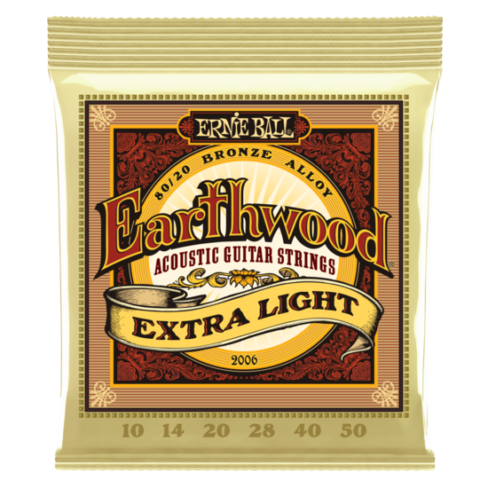 Ernie Ball Earthwood 2006 80/20 Bronze Extra Light Set 10-50