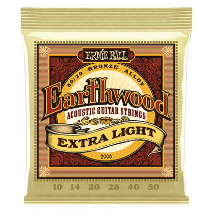 Ernie Ball Earthwood 2006 80/20 Bronze Extra Light Set 10-50