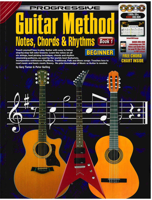 Progressive Guitar Method - Book 1 - Notes, Chords and Rhythmns - Beginner