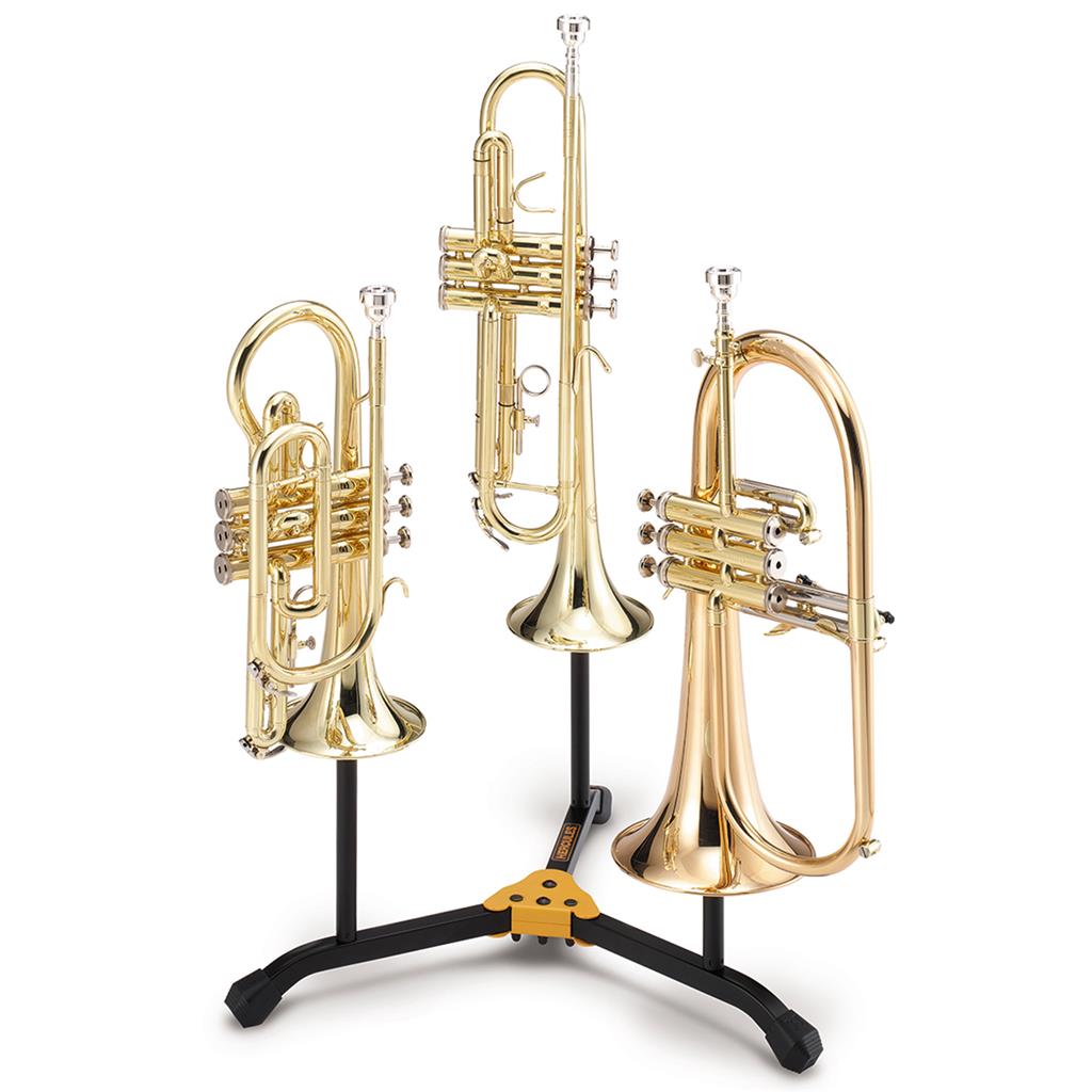 Hercules - Stand for 2 Trumpets/Cornets and 1 Flugelhorn with bag