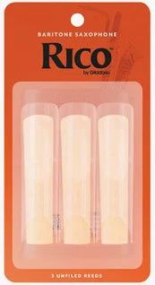 Rico by D'Addario Baritone Saxophone Reeds, Strength 2.5, 3-pack (Copy)
